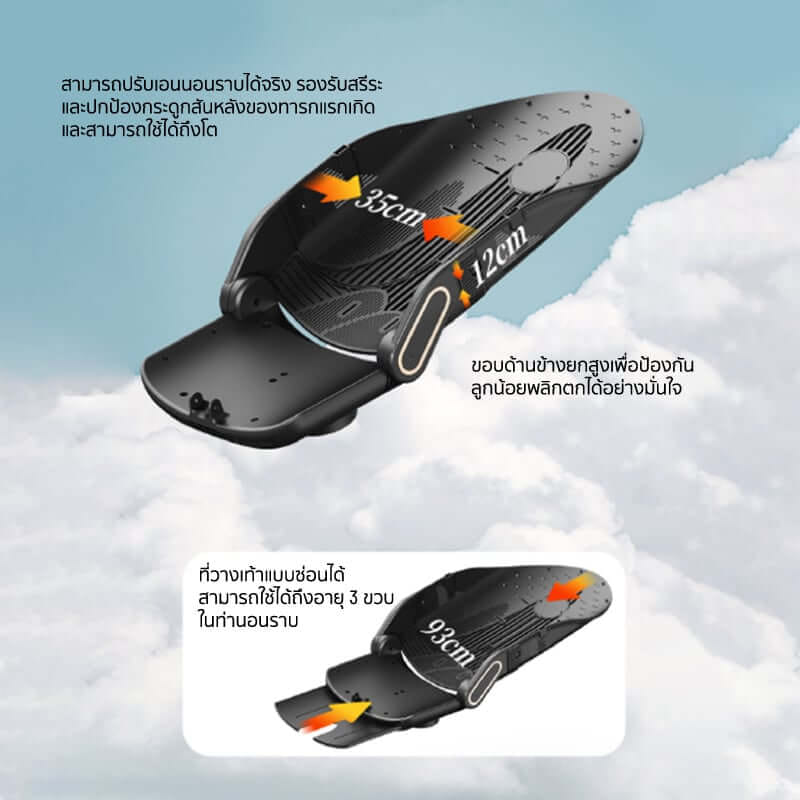 รถเข็นเด็ก COCOGU รุ่น V16 สีดำ_2